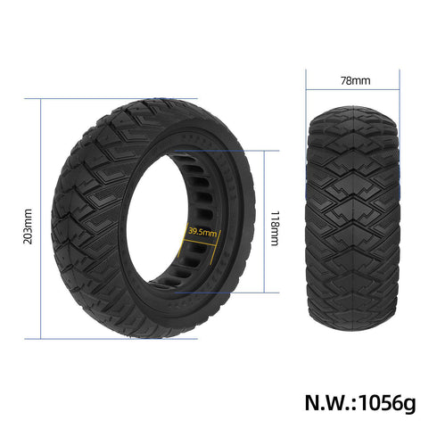 PNEUMATICO pieno gomma solida ruota 8.5x3 pollici per monopattino KuKirin G2 Pro (VERSIONE 2023) Kaabo warrior Kaabo wolf Zero 8/9 10X VSETT 8/9 PRO e Altri